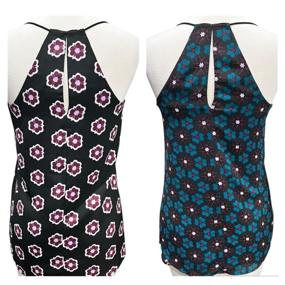 Express Barcelona Reversible Cami Tank Top Floral Abstract Design. Size L - Picture 2 of 6